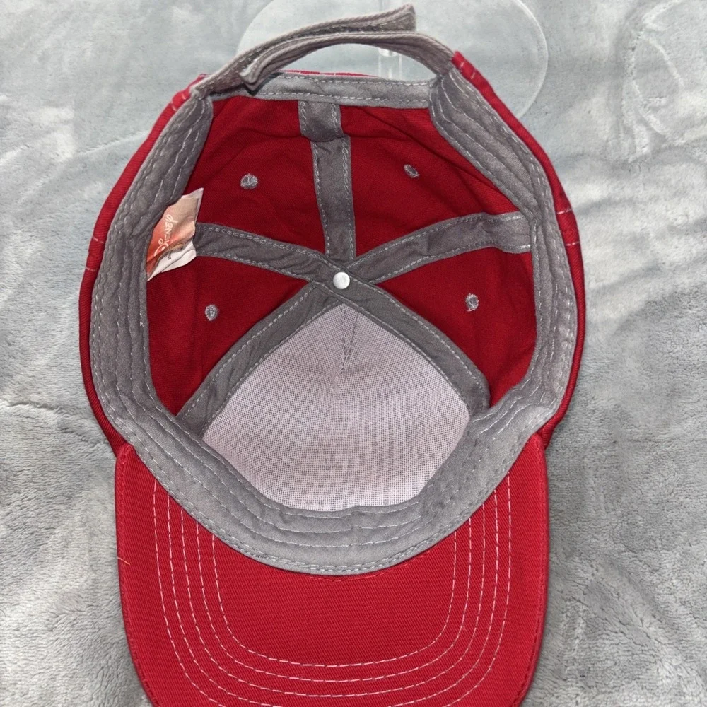 Kid's Disney Mickey Mouse Red Screen Print Tack Closure Baseball Cap